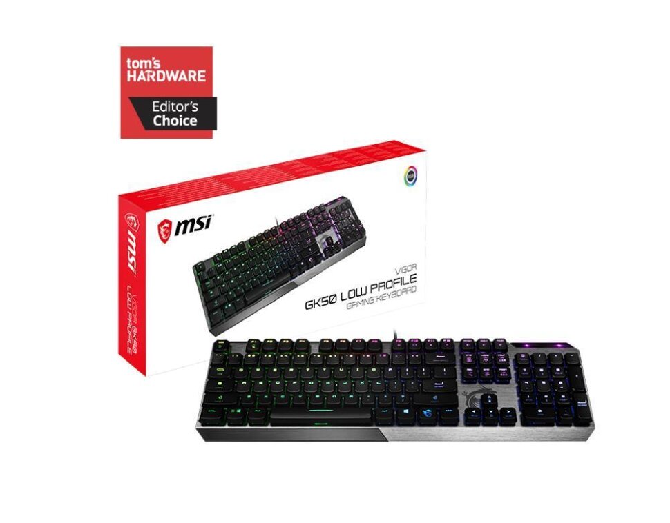 Клавиатура MSI GAMING VIGOR GK50 LOW PROFILE RU BLACK