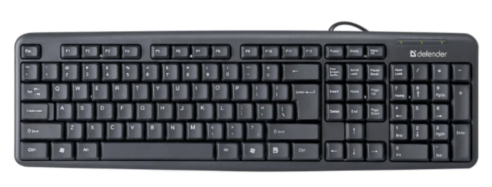 Клавиатура DEFENDER ELEMENT HB-520 RU BLACK