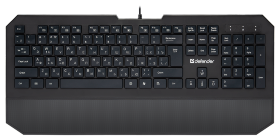 Клавиатура DEFENDER OSCAR SM-600 PRO USB RU BLACK